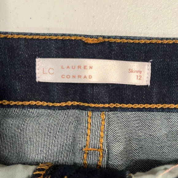 Lauren Conrad skinny Dark Blue Denim Jeans size 12 - Picture 4 of 8